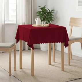 vidaXL Ύφασμα Τραπέζης Κόκκινο 110 x 110 cm τετράγωνο