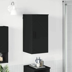 vidaXL Ντουλάπι Μπάνιου Μαύρο 30 x 31,5 x 61 εκ Επεξεργασμένο ξύλο