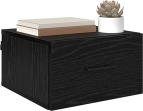 vidaXL Κομοδίνο Μαύρη δρυς 35 x 35 x 20 εκ Επεξεργασμένο ξύλο