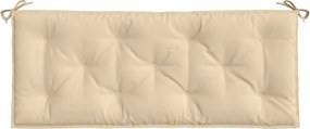 vidaXL Μαξιλάρι Πάγκου Κήπου Μπεζ 120x50x7 εκ. Ύφασμα Oxford