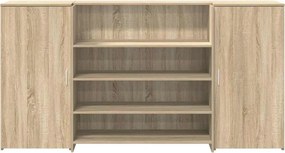 vidaXL Γραφείο υποδοχής Sonoma Δρυς 200x50x103,5εκ. Επεξεργασμένο Ξύλο