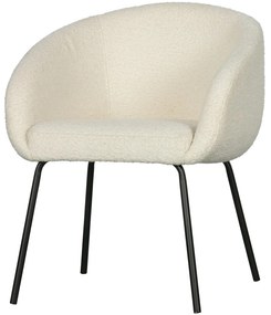 Chair Eladro Noelle dining chair boucle off white 373353-O-0090