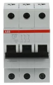 Αυτόματη Ασφάλεια SH203-C32 Γκρι 32Α Καμπύλη C 6kA SH200 73427 ABB 73427