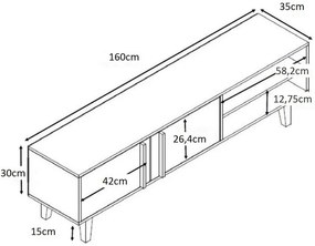 Έπιπλο τηλεόρασης Albero