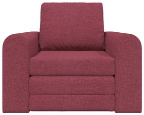 vidaXL Κρεβάτι καναπές Μπορντό 98 x 71 x 83 εκ. ύφασμα