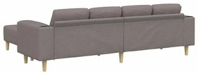 vidaXL Σετ Καναπέ 3 pcs Taupe ύφασμα