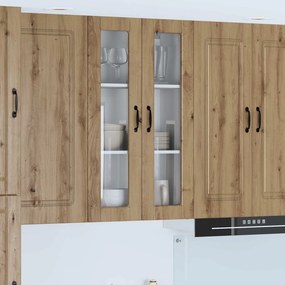 vidaXL Ραφιέρα τοίχου PORTO Artisan Δρυς 60 x 31 x 100 εκ.