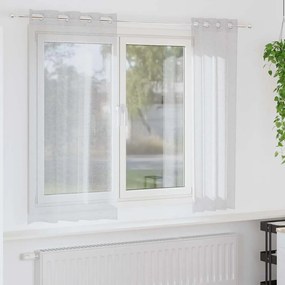 vidaXL Κουρτίνα βυσσινί 2 pcs Ανοιχτό γκρι 175 x 140 εκ. Πολυεστέρας