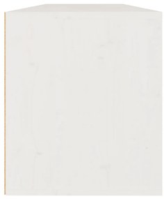Ντουλάπια Τοίχου 2 τεμ. Λευκά 60x30x35 εκ από Μασίφ Ξύλο Πεύκου - Λευκό