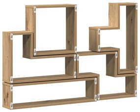 vidaXL Κύβος Τοίχου artisan δρυς 96 x 12 x 64 εκ. Επεξεργασμένο ξύλο