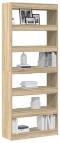 vidaXL Βιβλιοθήκη Sonoma Oak Sonoma Oak Επεξεργασμένο ξύλο