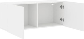 vidaXL Ντουλάπι Τοίχου Τηλεόρασης Λευκό 100 x 30 x 41 εκ.