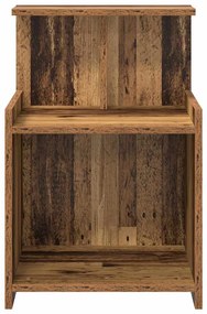 vidaXL Ντουλάπι κρεβατιού Παλιό ξύλο 40 x 35 x 60 εκ. Μοριοσανίδα