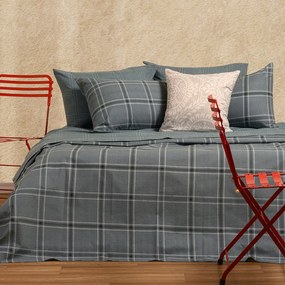 Σεντόνια King Size (Σετ) Melinen Casual Line Odin Petrol Μπλε ΧΩΡΙΣ ΛΑΣΤΙΧΟ 260x270