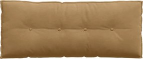 vidaXL Μαξιλάρι Πλάτης Καφέ 120 x 50 cm Υφασμάτινο Κορντουρά