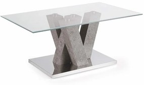 Τραπέζι Σαλονιού Yuri YURI/CEMENTO 100x60x40cm Concrete Ikone Casa