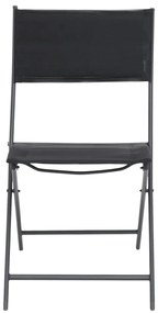 vidaXL Σετ Τραπεζαρίας Εξωτερικού Χώρου 3 Τεμαχίων από Ατσάλι