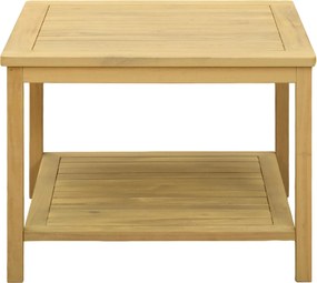 vidaXL Τραπεζάκι Πλευράς Φυσικό Λάδι 60 x 60 x 45 cm