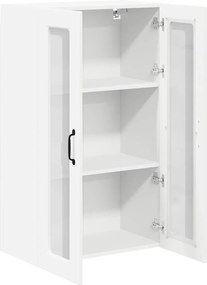 vidaXL Ραφιέρα τοίχου PORTO Λευκό 60 x 31 x 100 cm Επεξεργασμένο Ξύλο