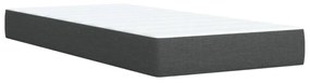 ΚΡΕΒΑΤΙ BOXSPRING ΜΕ ΣΤΡΩΜΑ ΣΚΟΥΡΟ ΓΚΡΙ 100X200 ΕΚ. ΥΦΑΣΜΑΤΙΝΟ 3288093