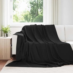 vidaXL Ριχτάρια 24 pcs Μαύρο 240 x 220 cm Μαλλί