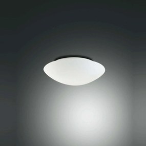 Φωτιστικό Οροφής - Πλαφονιέρα Pandora Τοίχου 2433-23-102 White Fabas Luce Μέταλλο,Γυαλί