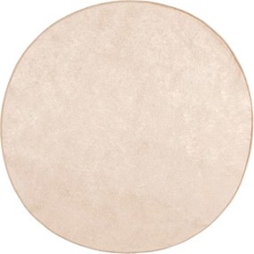 vidaXL Χαλί Runner MARSA Κρεμ Ø 120 cm Πολυέστερ και PVC