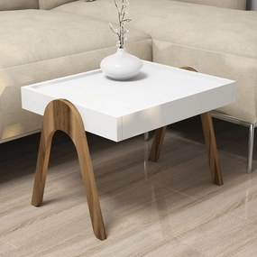 Ζιγκόν (3 Τεμαχίων) Καρυδί / Λευκό OLOFLER 53.6x40x64
