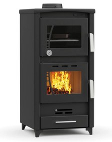 Thermogatz GS 12 Oven Χαλύβδινη Ξυλόσομπα με Φούρνο 12,25 kW