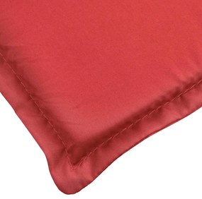vidaXL Μαξιλάρι Ξαπλώστρας Κόκκινο 180x60x4 εκ. από Ύφασμα Oxford
