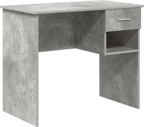 vidaXL Γραφείο Σκυρόδεμα Γκρι 90 x 49 x 75 cm Επεξεργασμένο Ξύλο