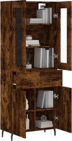 vidaXL Ντουλάπι Καπνιστή Δρυς 69,5x34x180 εκ. από Επεξεργασμένο Ξύλο