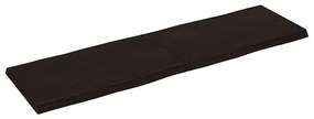 vidaXL Επιφ Τραπεζιού Αν Καφέ 140x40x(2-4)εκ.Ακατέργ. Μασίφ Ξύλο Δρυός