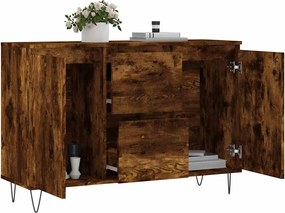 vidaXL Ντουλάπι Καπνιστή Δρυς 101,5x35x70 εκ. από Επεξεργασμένο Ξύλο