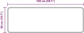 vidaXL Χαλί Runner MARSA Κίτρινο 50 x 150 cm Πολυέστερ και PVC