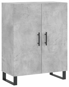 vidaXL Ντουλάπι Γκρι Σκυροδέματος 69,5x34x180 εκ. Επεξεργασμένο Ξύλο