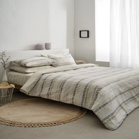Σεντόνια Irene-2 Με Λάστιχο (Σετ 3τμχ) Beige Vesta Home Μονό 100x225cm 100% Βαμβάκι