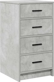 vidaXL Τραπέζι περιποίησης 3 pcs Σκυρόδεμα Γκρι Επεξεργασμένο ξύλο