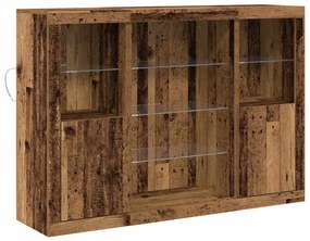 vidaXL Πλαϊνό γραφείο Παλαιό ξύλο 142.5 x 37 x 100 εκ.