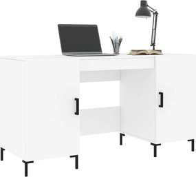vidaXL Γραφείο Λευκό 140 x 50 x 75 εκ. από Επεξεργασμένο Ξύλο