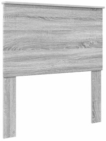 vidaXL Κεφαλάρι Γκρίζο Σονομα 100 cm Επεξεργασμένο ξύλο