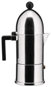 Καφετιέρα Espresso La Cupola A9095/1 B 70ml Silver-Black Alessi Αλουμίνιο