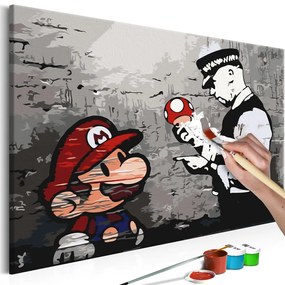 Ζωγραφική με αριθμούς Mario - Banksy