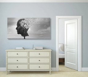 Εικόνα δέντρου με τη μορφή προσώπου - 120x60