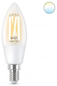 Έξυπνη Λάμπα E14 40W C35 LED Διάφανο Κερί Νήματος 3CCT Dimmable 929003017622 Wiz 929003017622 Διάφανο