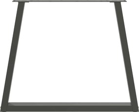 vidaXL Πόδια Τραπεζαρίας Σχήματος V 2 τεμ. Ανθρακί 70x(72-73,3) εκ. Ατσάλι