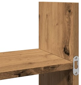 Ντουλάπι Τοίχου Αρτισιανή Δρυς 100x18x40 εκ. Επεξεργασμένο Ξύλο - Καφέ