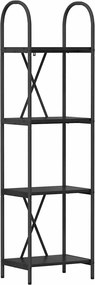 vidaXL Ράφι Βιβλίων 4 επιπέδων 40 x 30 x 146 εκ Επεξεργασμένο ξύλο