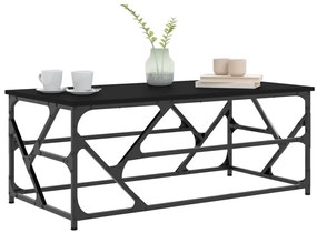 vidaXL Τραπεζάκι Σαλονιού Μαύρο 100 x 50 x 40 εκ. Επεξεργασμένο Ξύλο