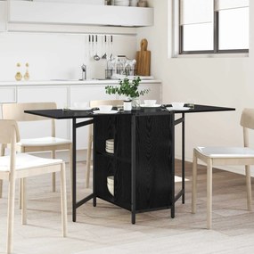 vidaXL Τραπέζι φαγητού 144 x 60 x 75 εκ. Επεξεργασμένο Ξύλο Μαύρη Δρυς